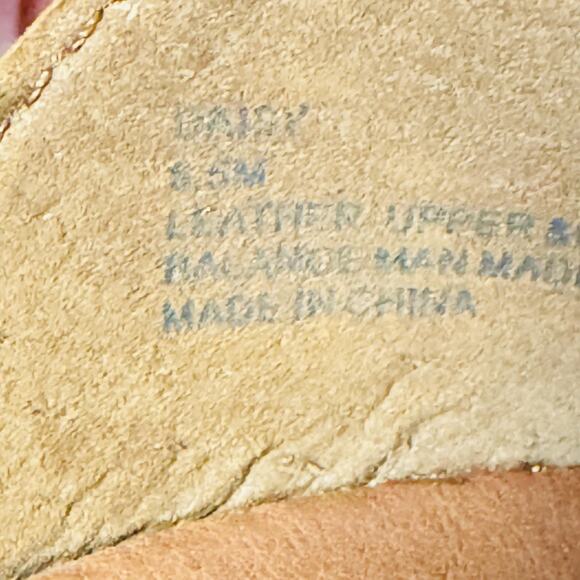 Gee Wawa Shoes Womens 8.5 Brown Leather Brady Calf Hair Platform Wedge Sandals - Picture 11 of 12